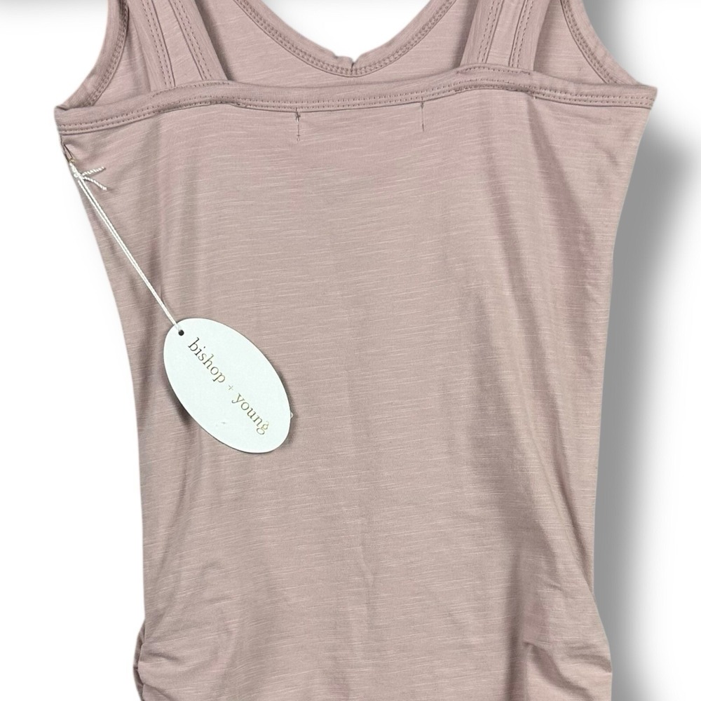 Bishop & Young Alba Midi Sierra Dress WMNS Med Ruching Bodycon Dusty Rose NWT - Picture 4 of 9